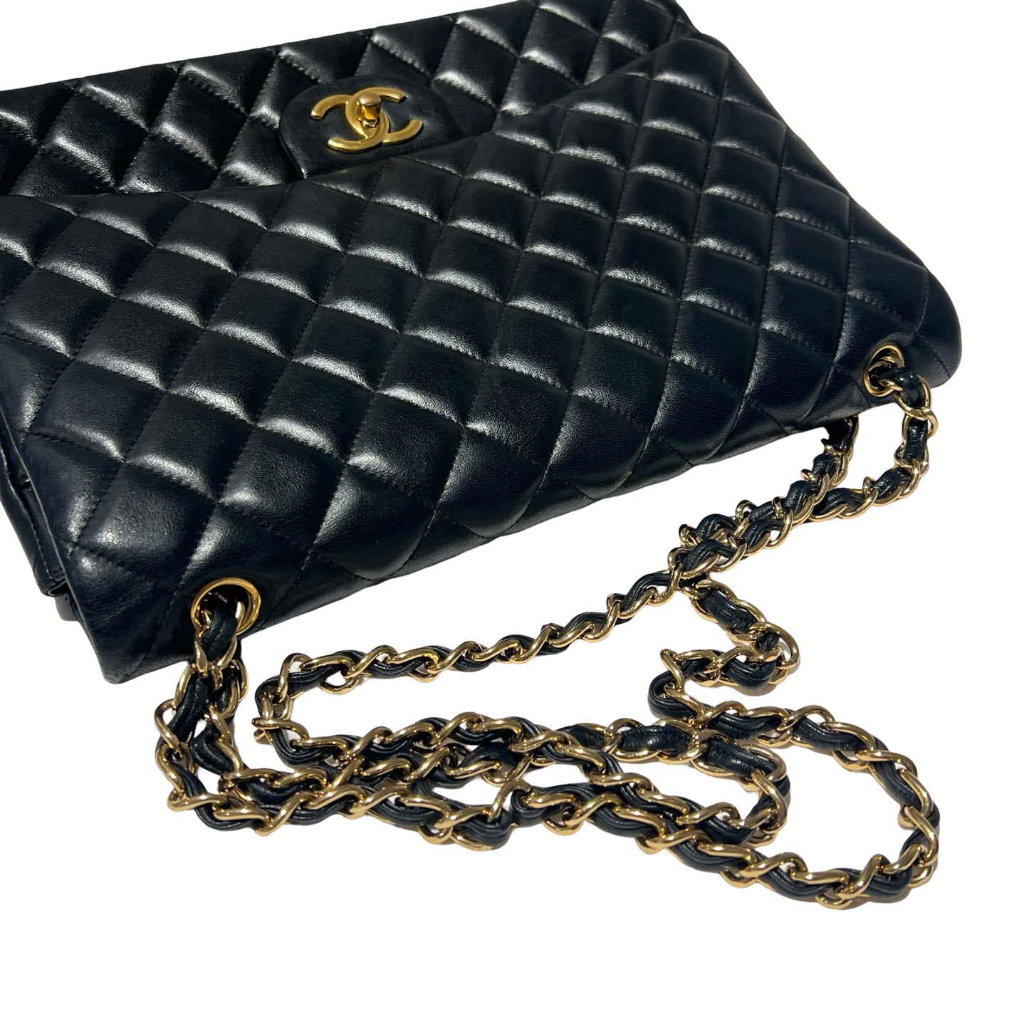 Matelasse Quilted Lambskin Maxi Jumbo Two Way Shoulder Bag [101537]