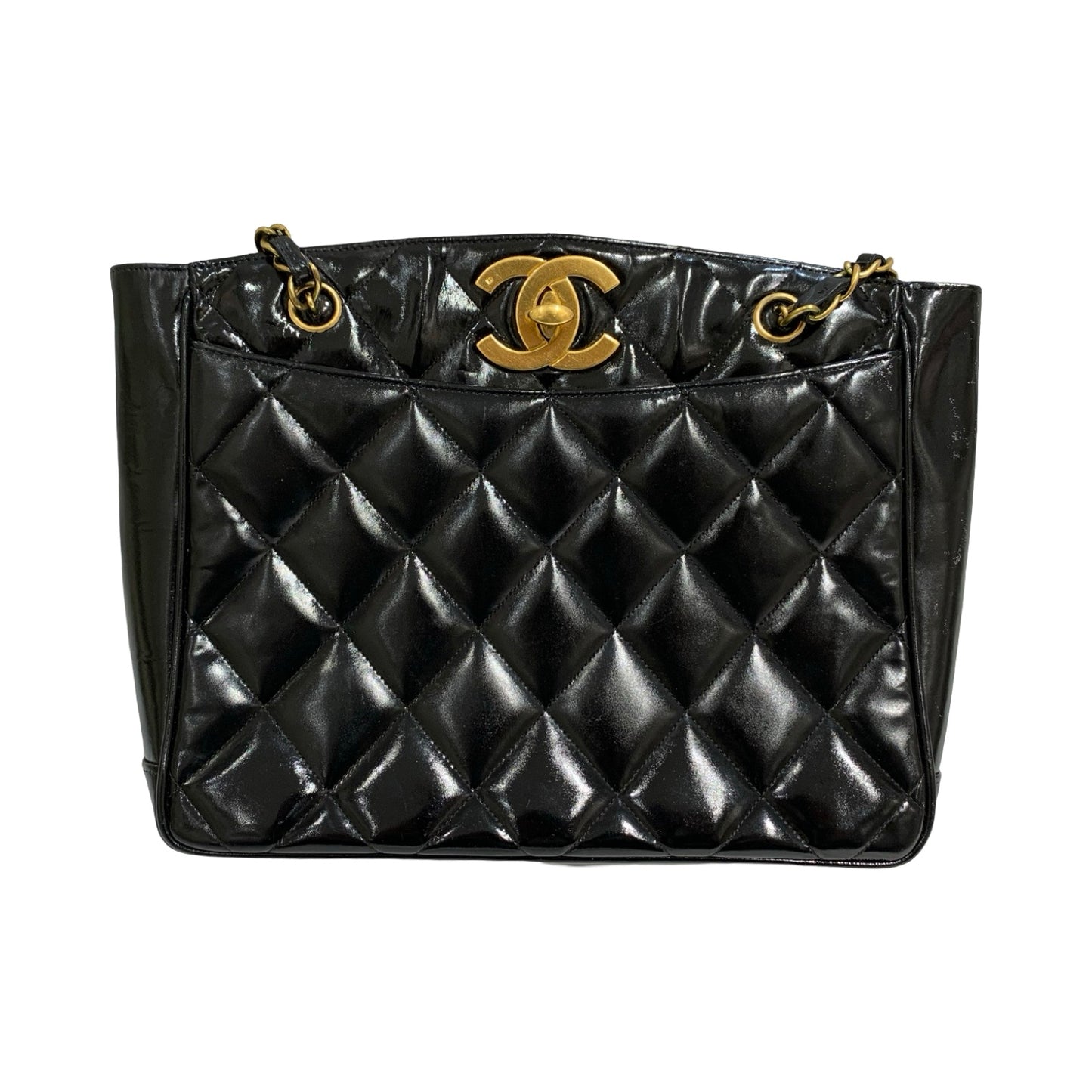 Matelasse Quilted Patent leather  Tote Bag [101280]