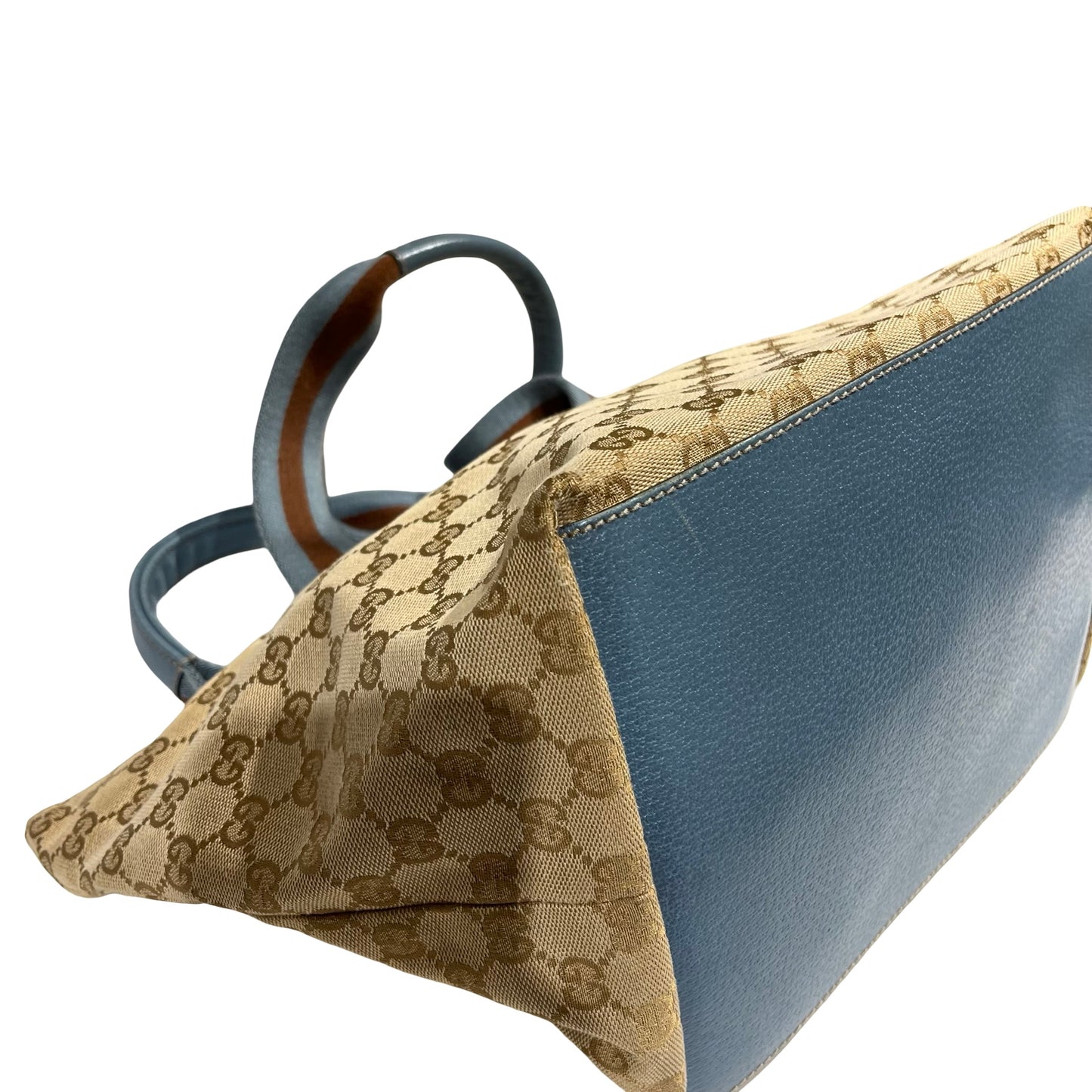 GUCCI BROWN CANVAS HAND BAG [3000652]