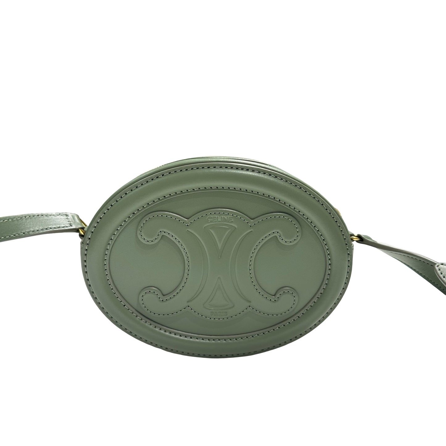 CELINE OVAL PURSE CUIR TRIOMPHE BAG [3000243]