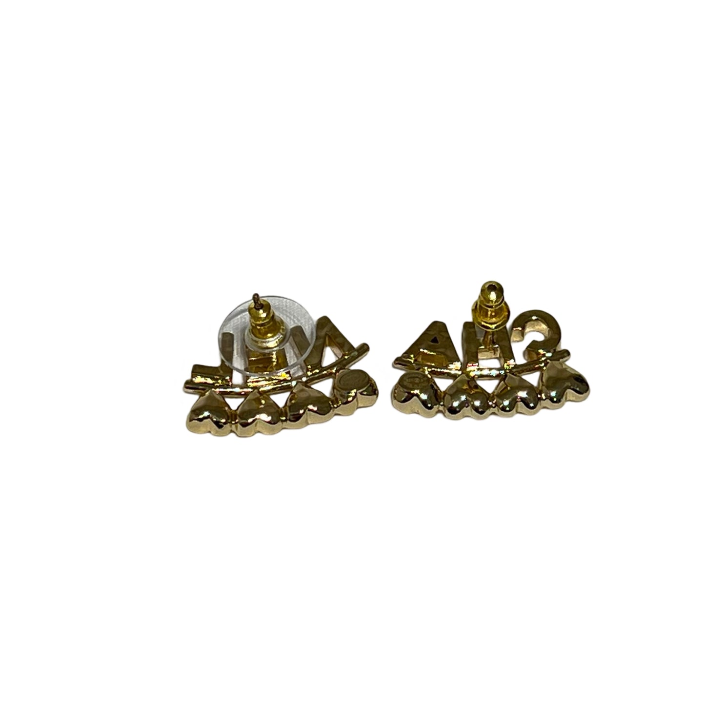 B23 P Gold,Diamantés CHANEL Stud Earrings with Hearts Earrings & Earpins [100371]