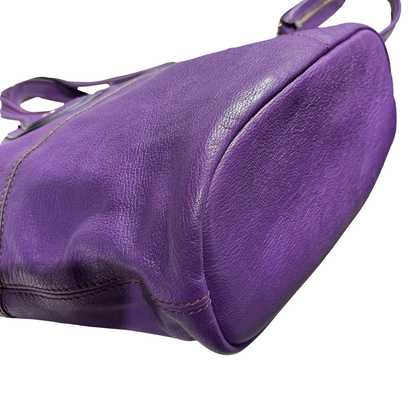 GIVENCHY PURPLE LEATHER SHOULDER BAG [3000658]