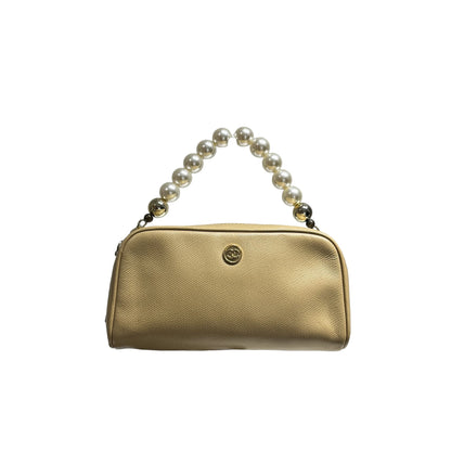 CHANEL CLUTCH BEIGE CALFSKIN GHW [3000697]