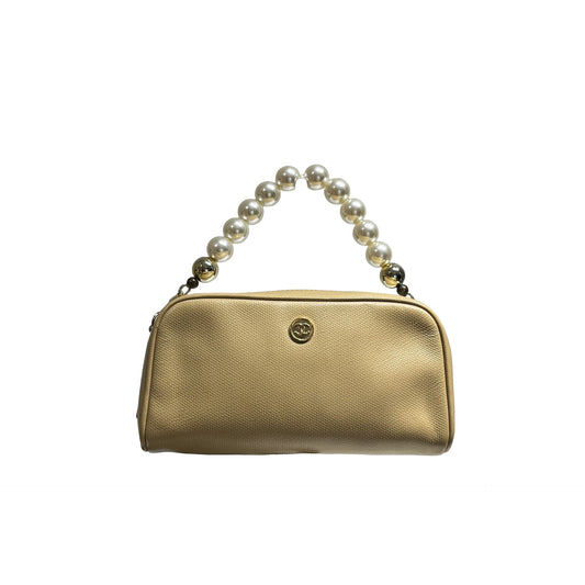CHANEL CLUTCH BEIGE CALFSKIN GHW [3000697]