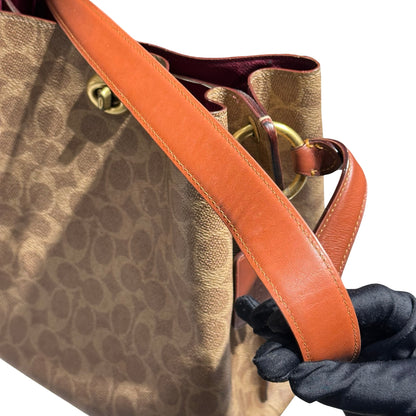COACH BROWN BUCKET BAG [3000191]