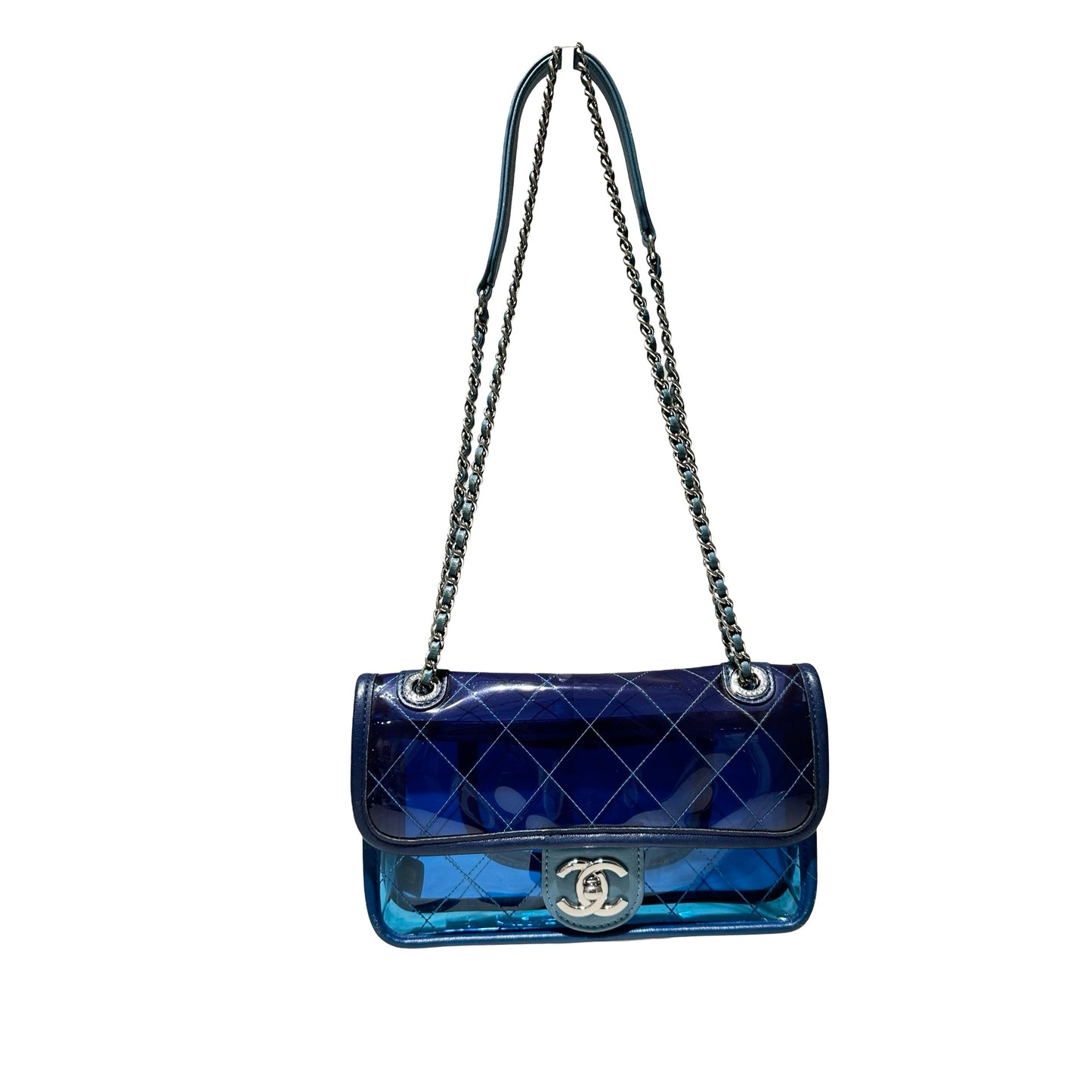 Plastic,PVC Splash flap Chain Shoulder Bag [101604]