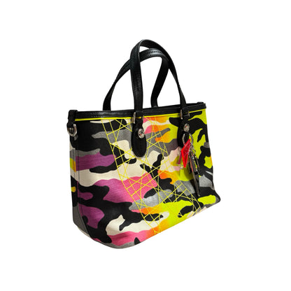 DIOR X ANSELM REYLE CAMOUFLAGE CANVAS HANDBAG [3000265]