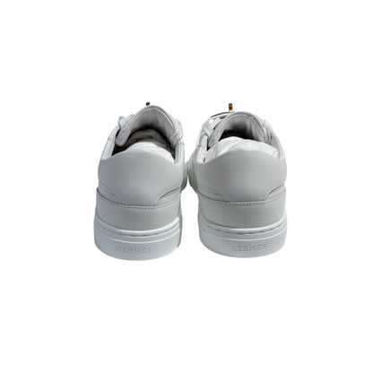 HERMES WHITE ROSE GHW DAY SNEAKERS [3000223]