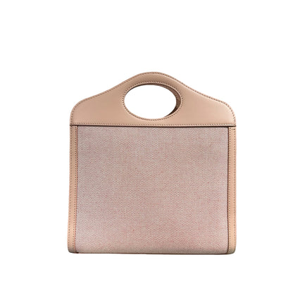 BURBERRY MINI POCKET PINK CANVAS GHW [30001117]