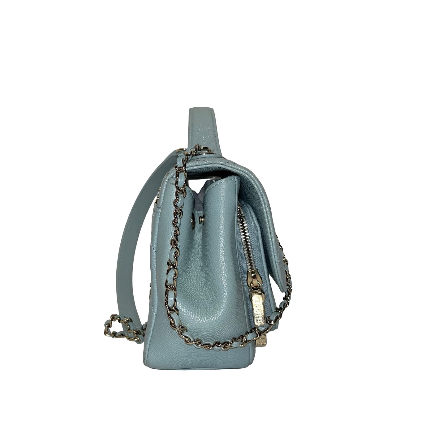 CHANEL AFFINITY BLUE GHW CAVIAR CHAIN SHOULDER BAG [3001753]