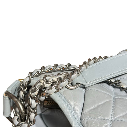 CHANEL GABRIELLE LIGHT BLUE LAMBSKIN  [3000604]