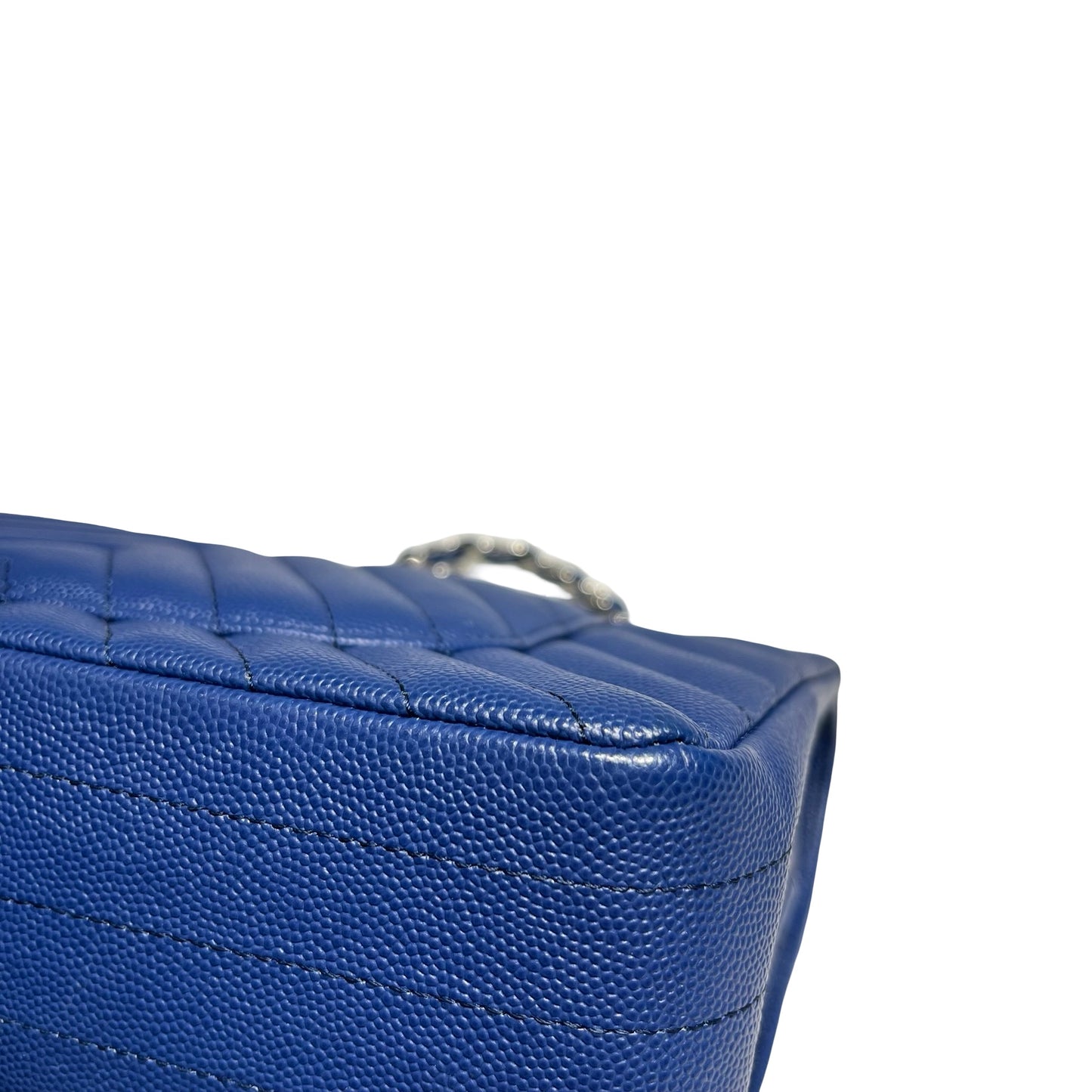 CHANEL CF25 V LINE CAVIAR BLUE [3000543]
