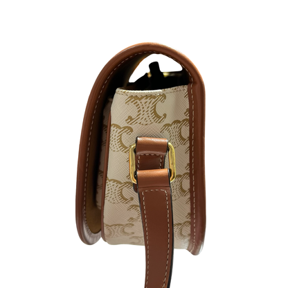 CELINE FOLCO WHITE CANVAS GHW [3000612]