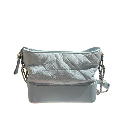CHANEL GABRIELLE LIGHT BLUE LAMBSKIN  [3000604]