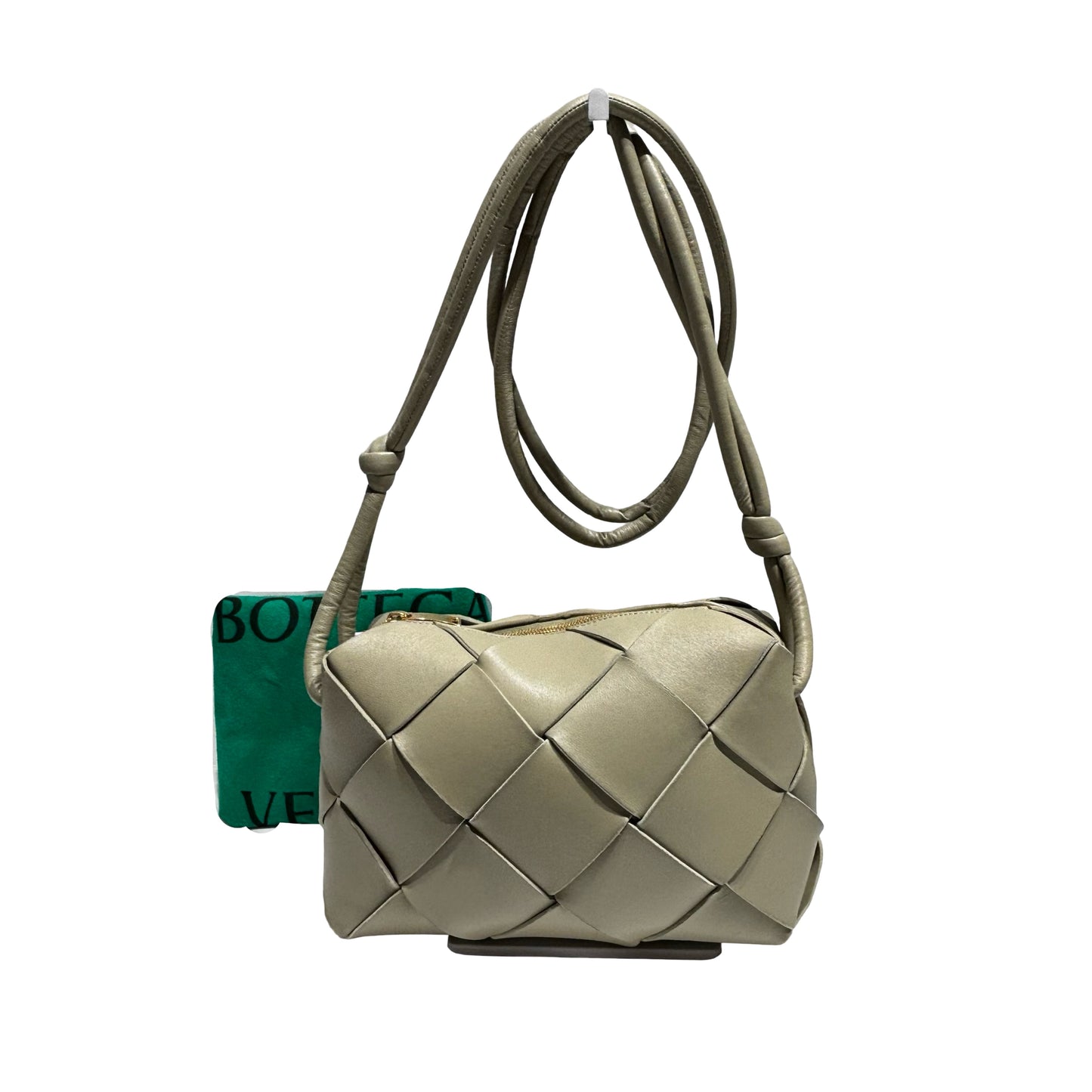 BV TRAVERTINE (LIGHT GREEN) CASSETTE SHOULDER BAG [20000319]
