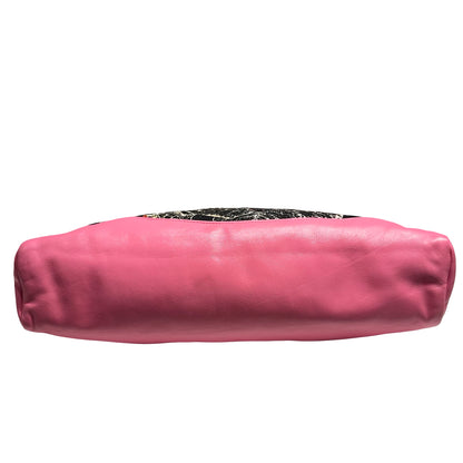 CHANEL 31 BAG LARGE FLORAL PINK NYLON GHW [3000154]