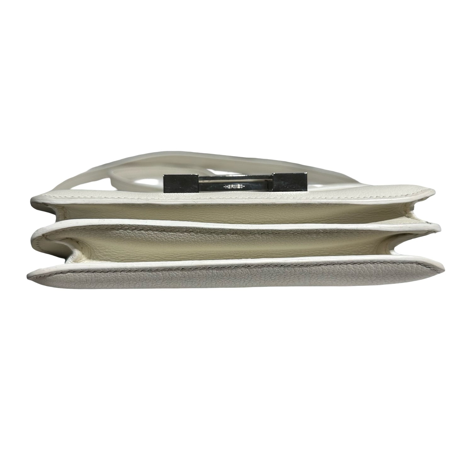 HERMES CONSTANCE MINI 19 EVERCOLOUR 01WHITE PHW ENAMEL [3000157]