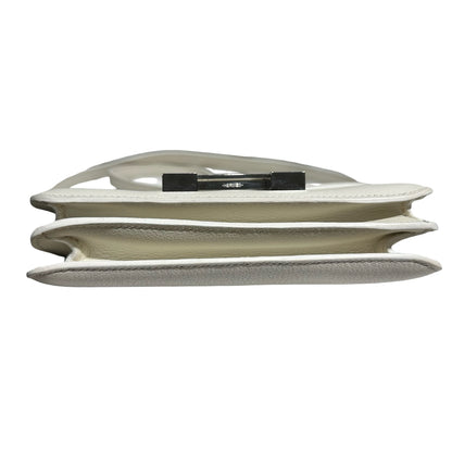 HERMES CONSTANCE MINI 19 EVERCOLOUR 01WHITE PHW ENAMEL [3000157]