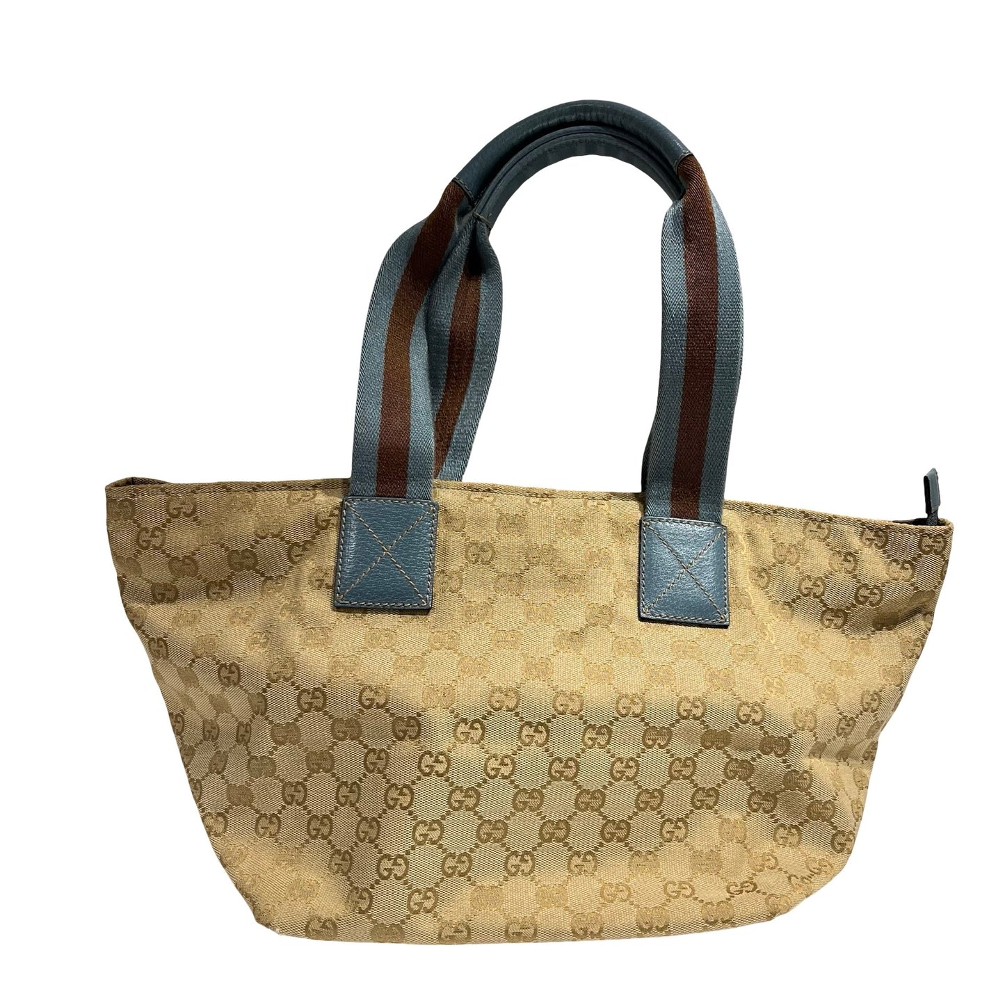 GUCCI BROWN CANVAS HAND BAG [3000652]