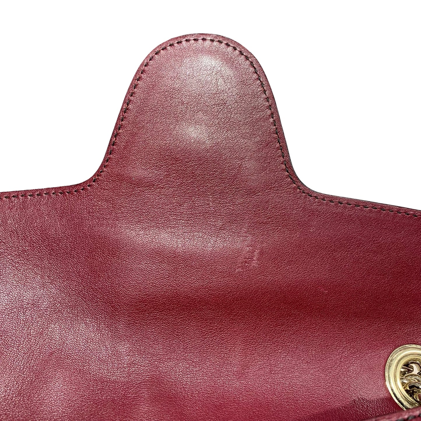 GUCCI GUCCISSIMA EMILY RED CALFSKIN PHW CHAIN SHOULDER BAG [A04201]