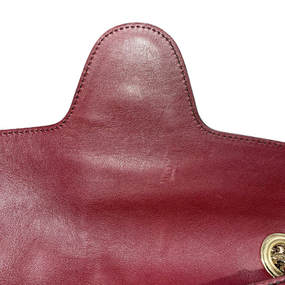 GUCCI GUCCISSIMA EMILY RED CALFSKIN PHW CHAIN SHOULDER BAG [A04201]