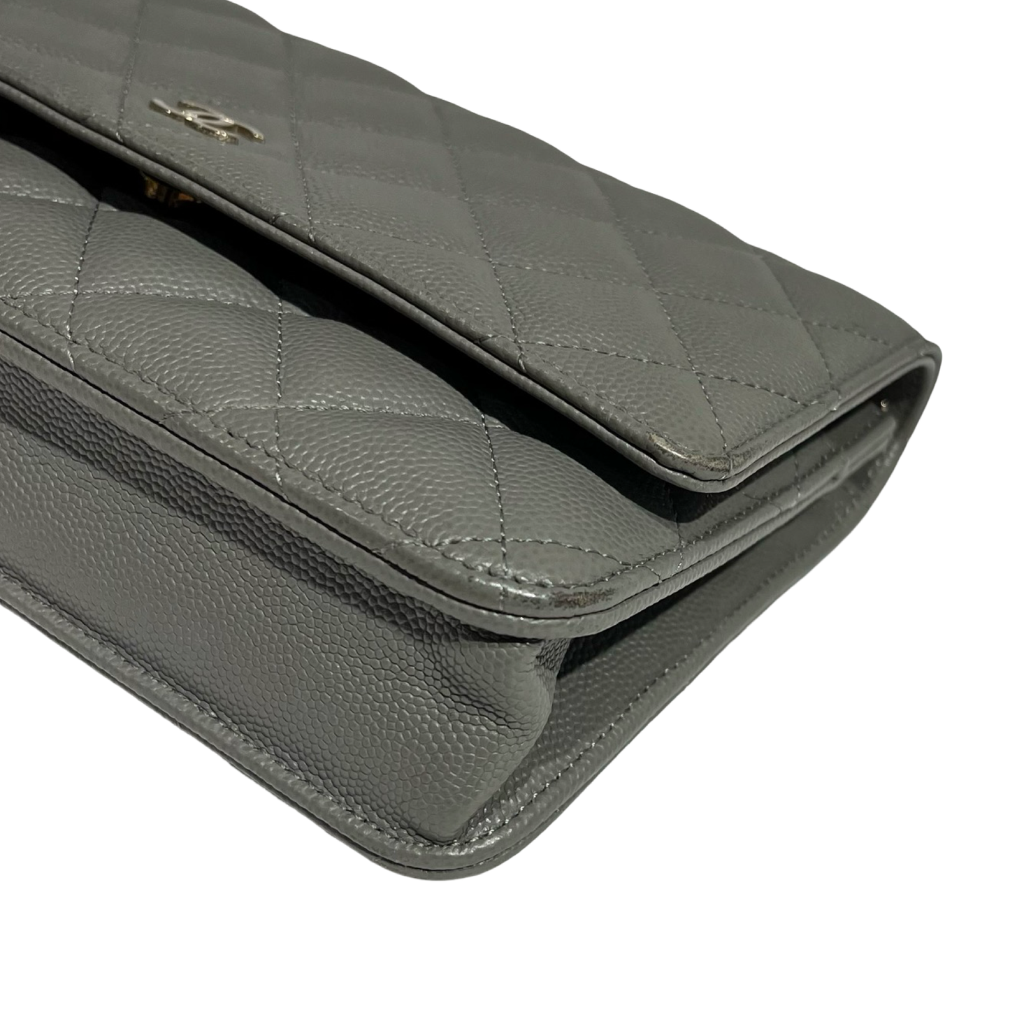 CHANEL WOC GRAY CAVIAR GHW [3000669]