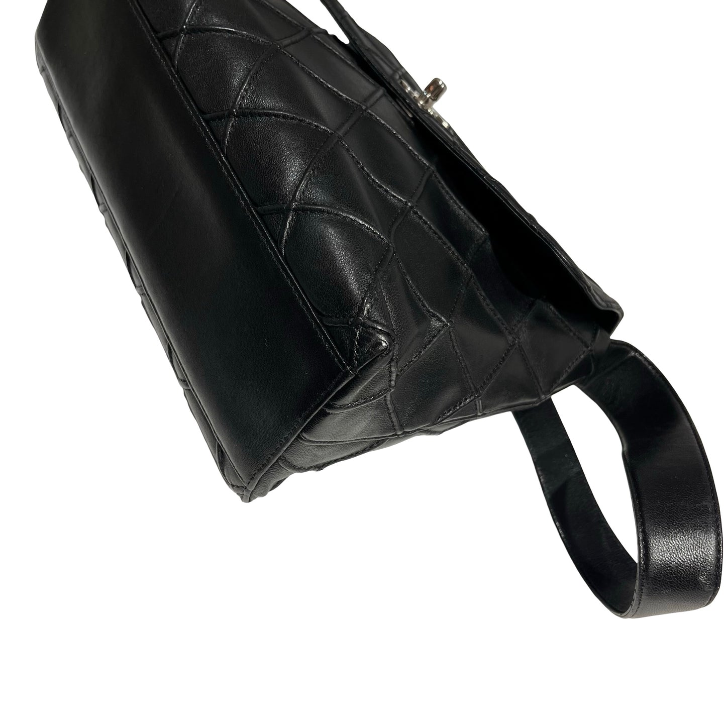 CHANEL QUILTED VINTAGE BLK SHOULDER BAG [3001101]