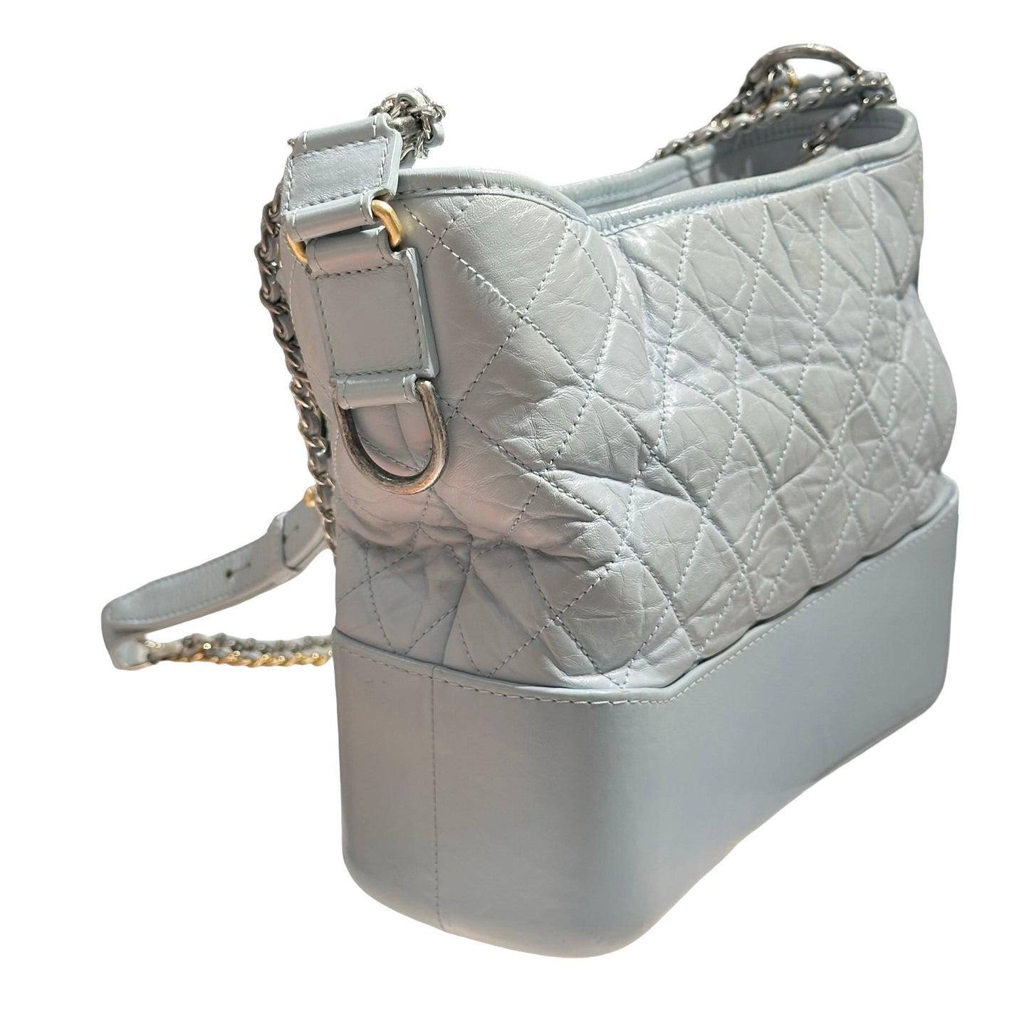 CHANEL GABRIELLE LIGHT BLUE LAMBSKIN  [3000604]