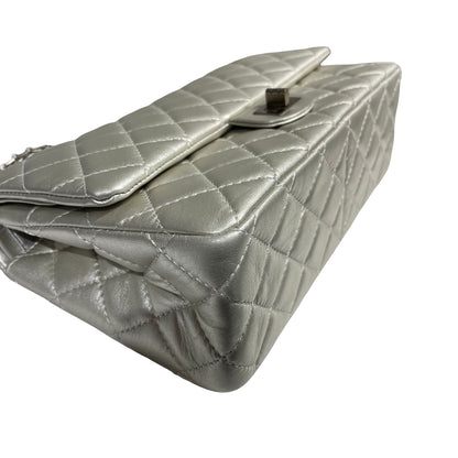 CHANEL SILVER PHW 2.55 27CM LAMBSKIN [3001051]