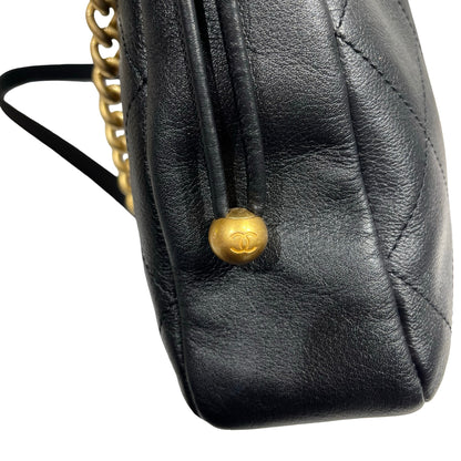 CHANEL BUCKET BAG BLACK GHW [3001201]