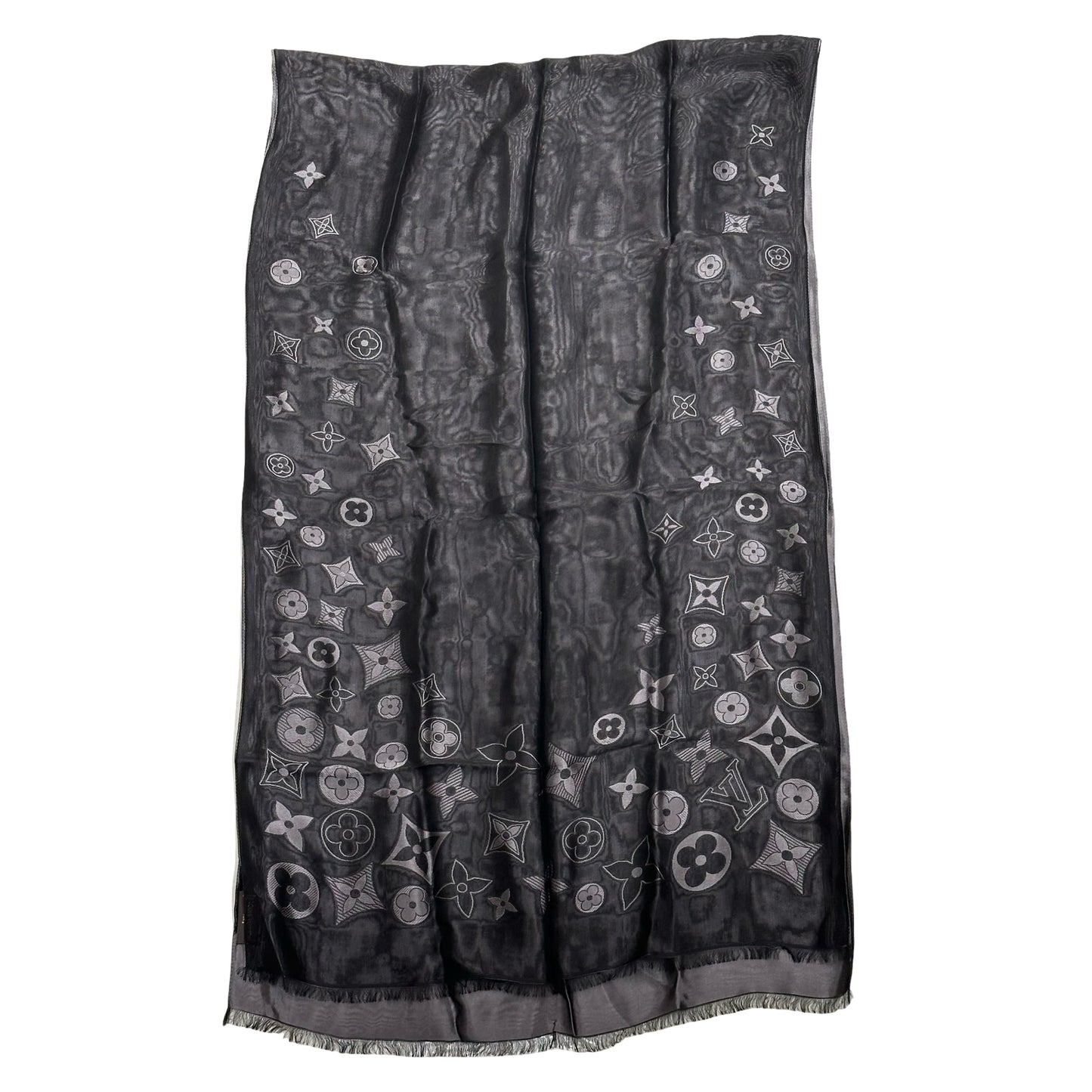 LV SCARF BLACK WHITE [3001206]
