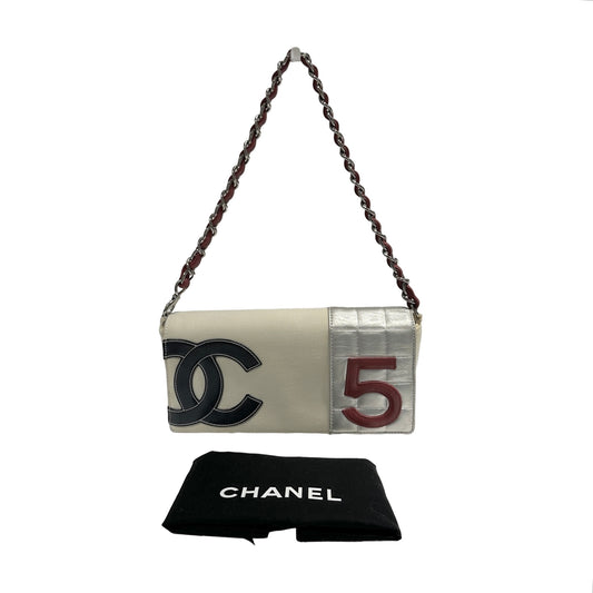 CHANEL VINTAGE NO.5 EAST WEST CHAIN SHOULDER BAG [3000364]