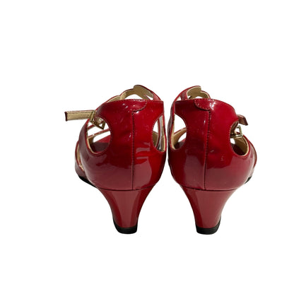 JIMMY CHOO PATENT SANDAL HEELS [3001113]