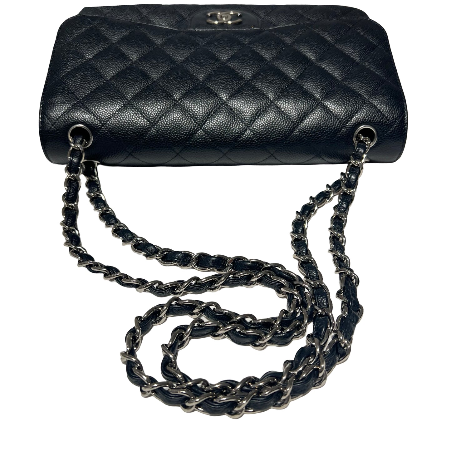 Caviar skin Jumbo  Classic Double Flap Chain Shoulder Bag [101566]