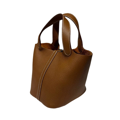 TC leather Picotin 18 Hand bag [101214]