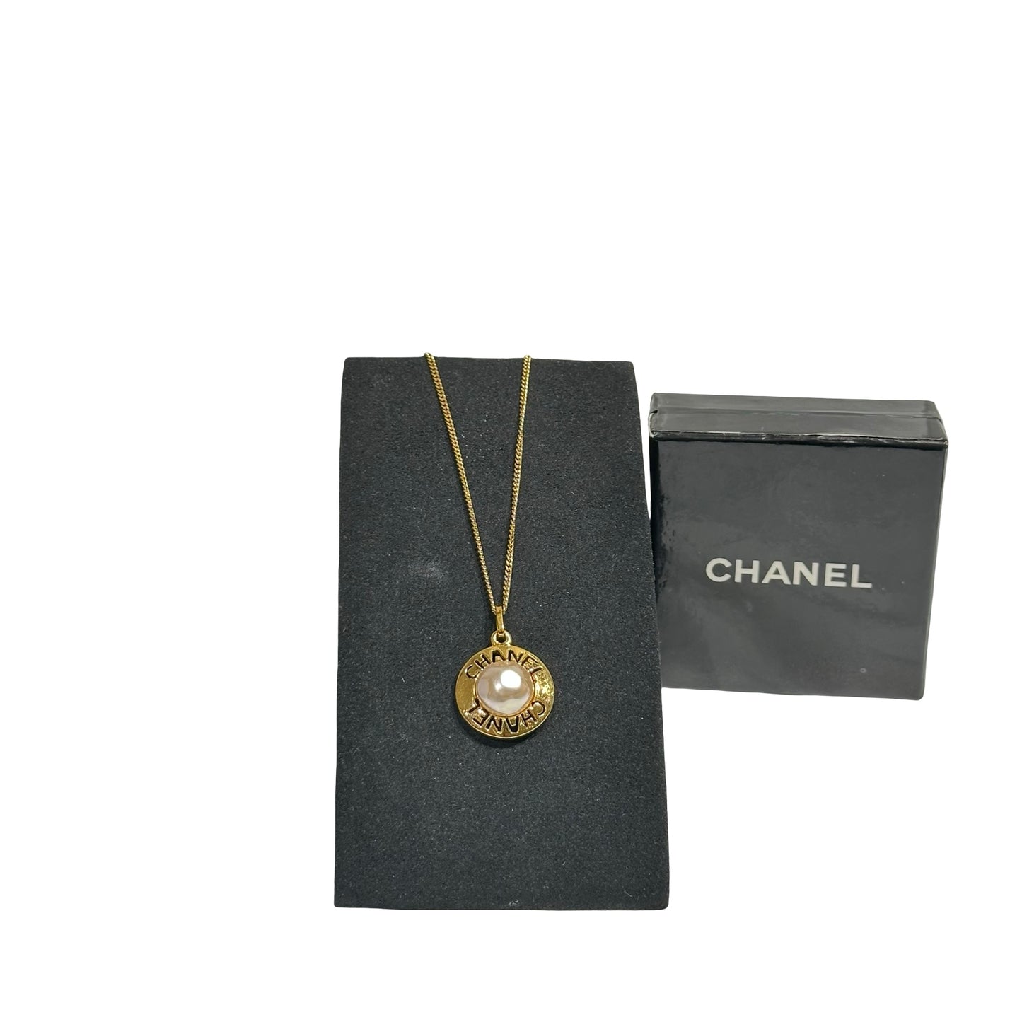 CHANEL NECKLACE WITH PEAL [3001727]