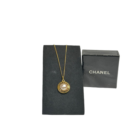 CHANEL NECKLACE WITH PEAL [3001727]