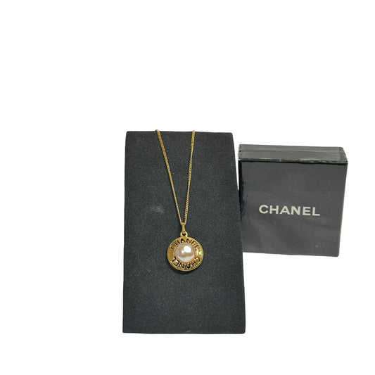 CHANEL NECKLACE WITH PEAL [3001727]