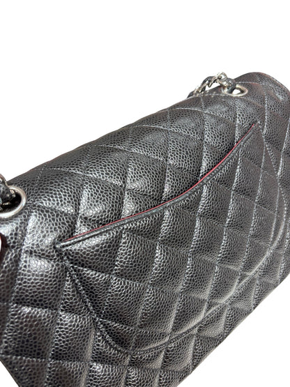 CHANEL CF25 BLACK CAVIAR PHW [3000608]