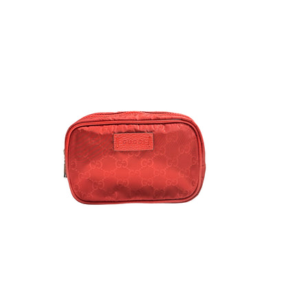 GUCCI GG POUCH RED NYLON [20004205]