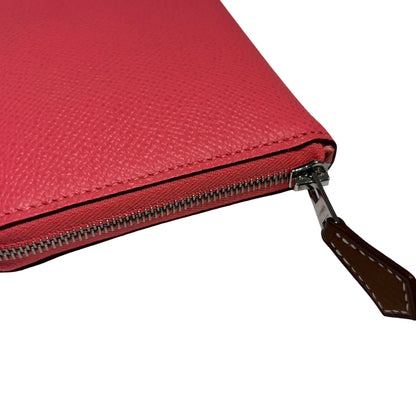 HERMES PINK EPSOM SILK IN WALLET [3000372]