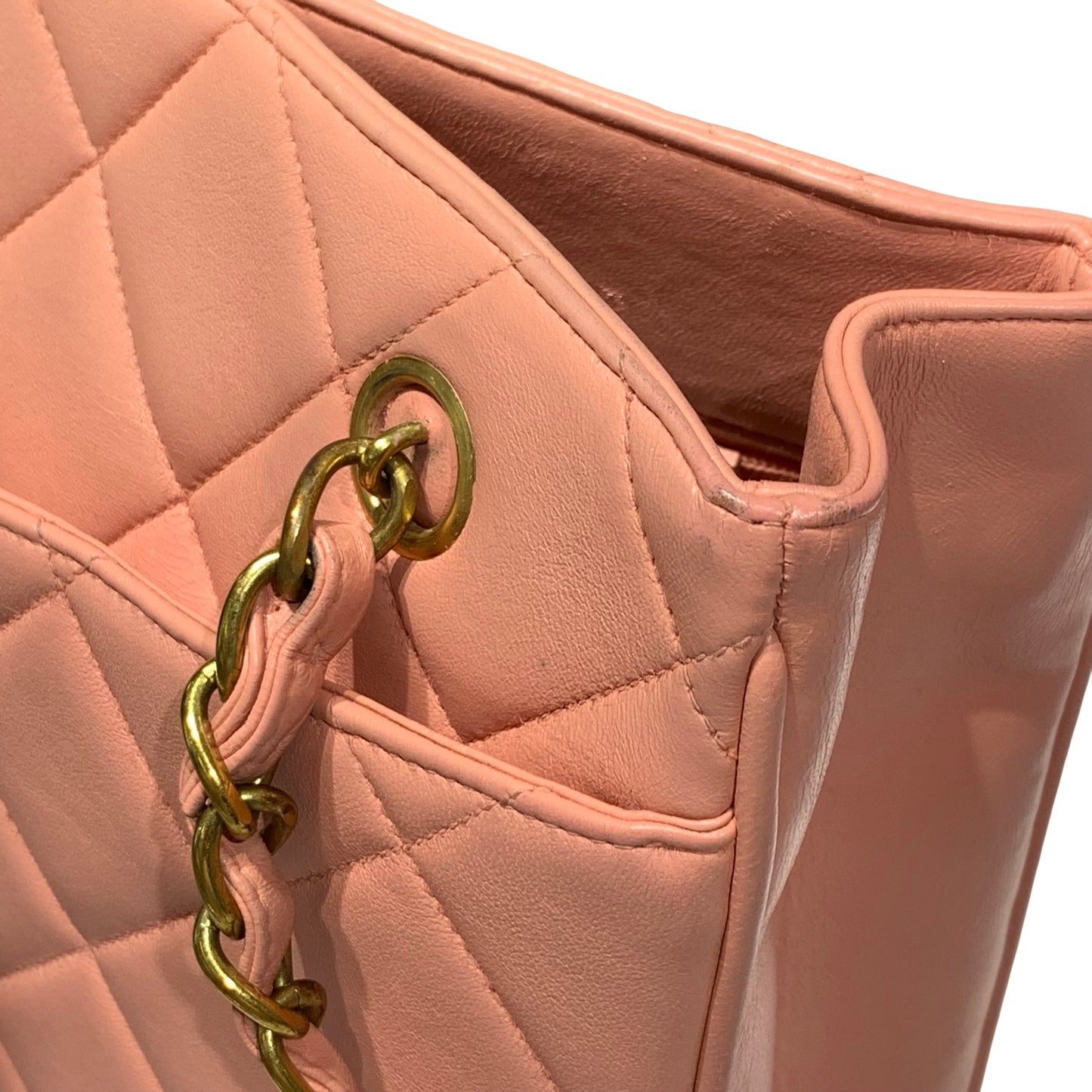 CHANEL VINTAGE CC TURN-LOCK CHAIN SHOULDER BAG [A04210]