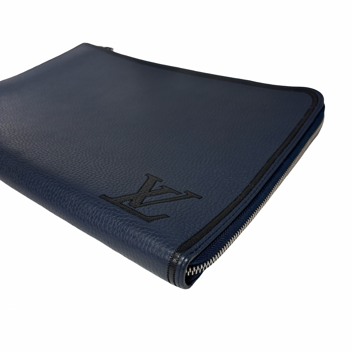 LV CLUTCH NAVY CALFSKIN PHW [3000203]