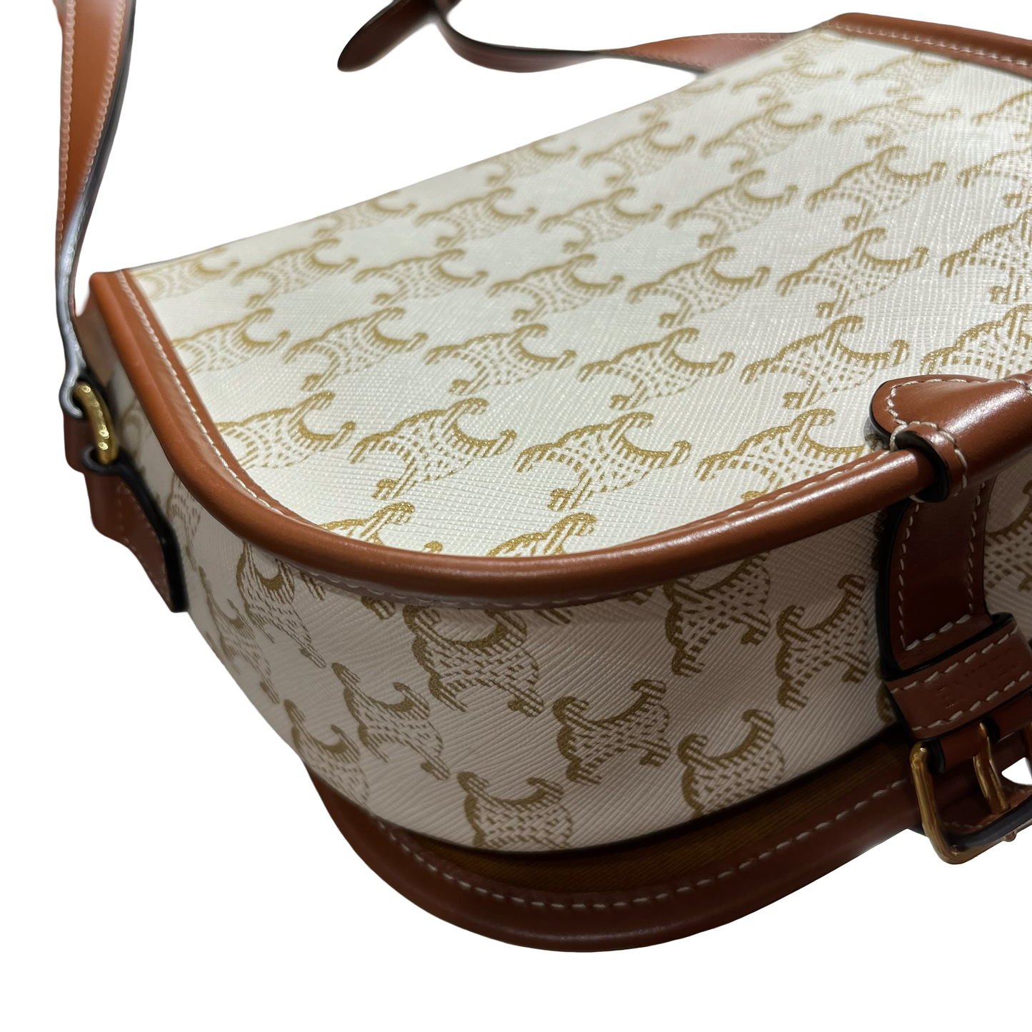 CELINE FOLCO WHITE CANVAS GHW [3000612]