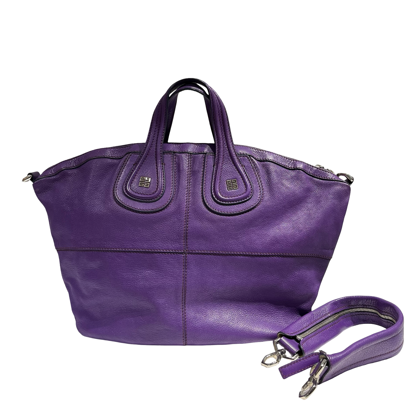GIVENCHY PURPLE LEATHER SHOULDER BAG [3000658]