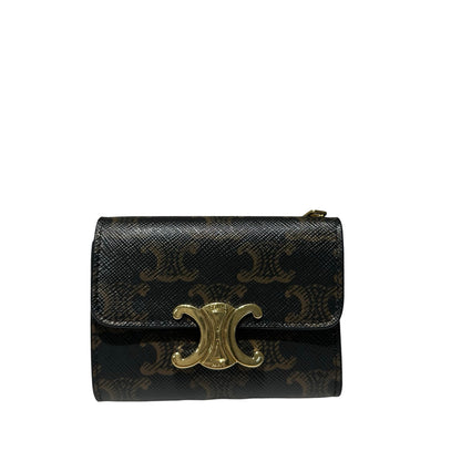 Monogram Canvas,Calf Skin TRIOMPHE  WALLET Wallet [101761]