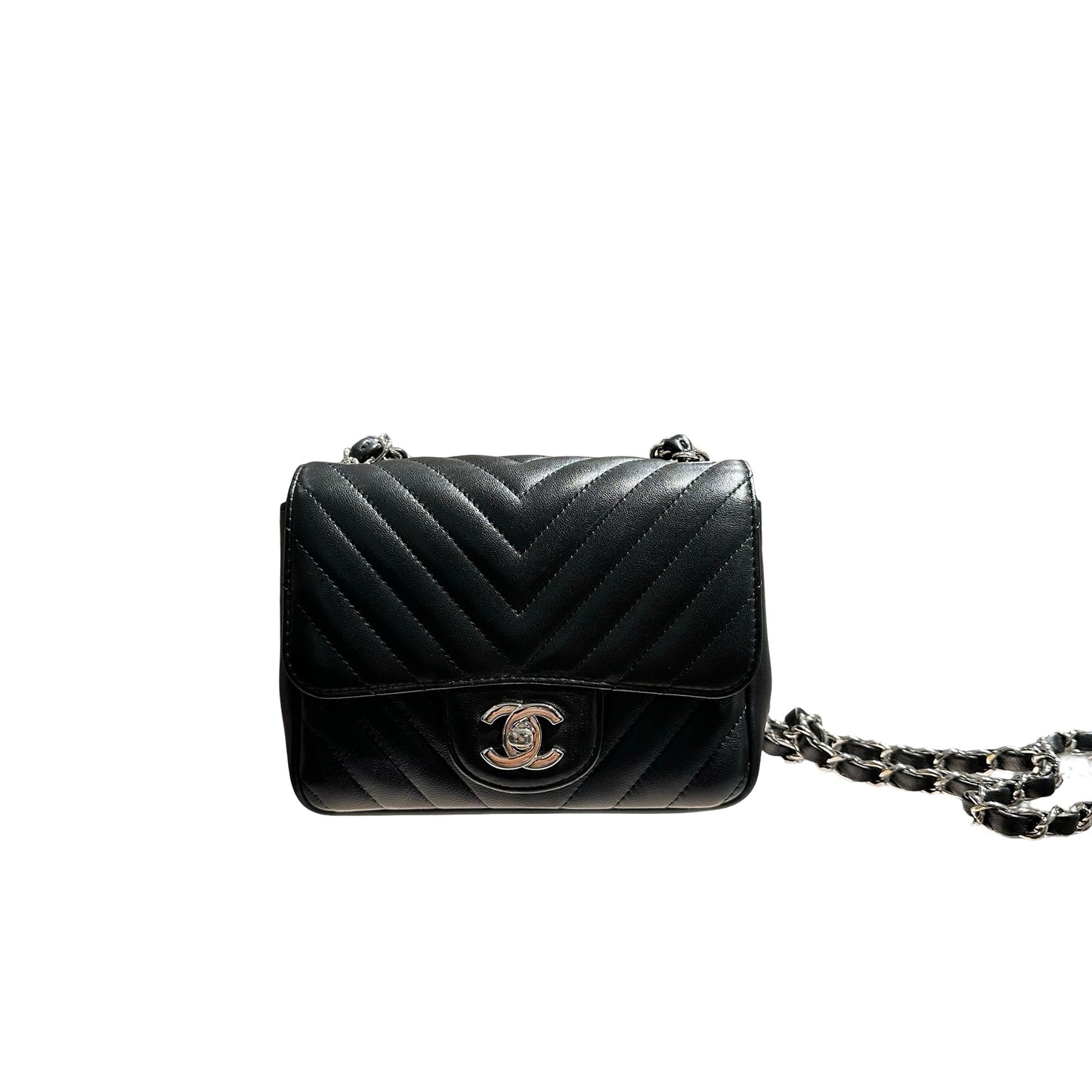 CHANEL V LINE 17CM MINI FLAP BAG [3000457]