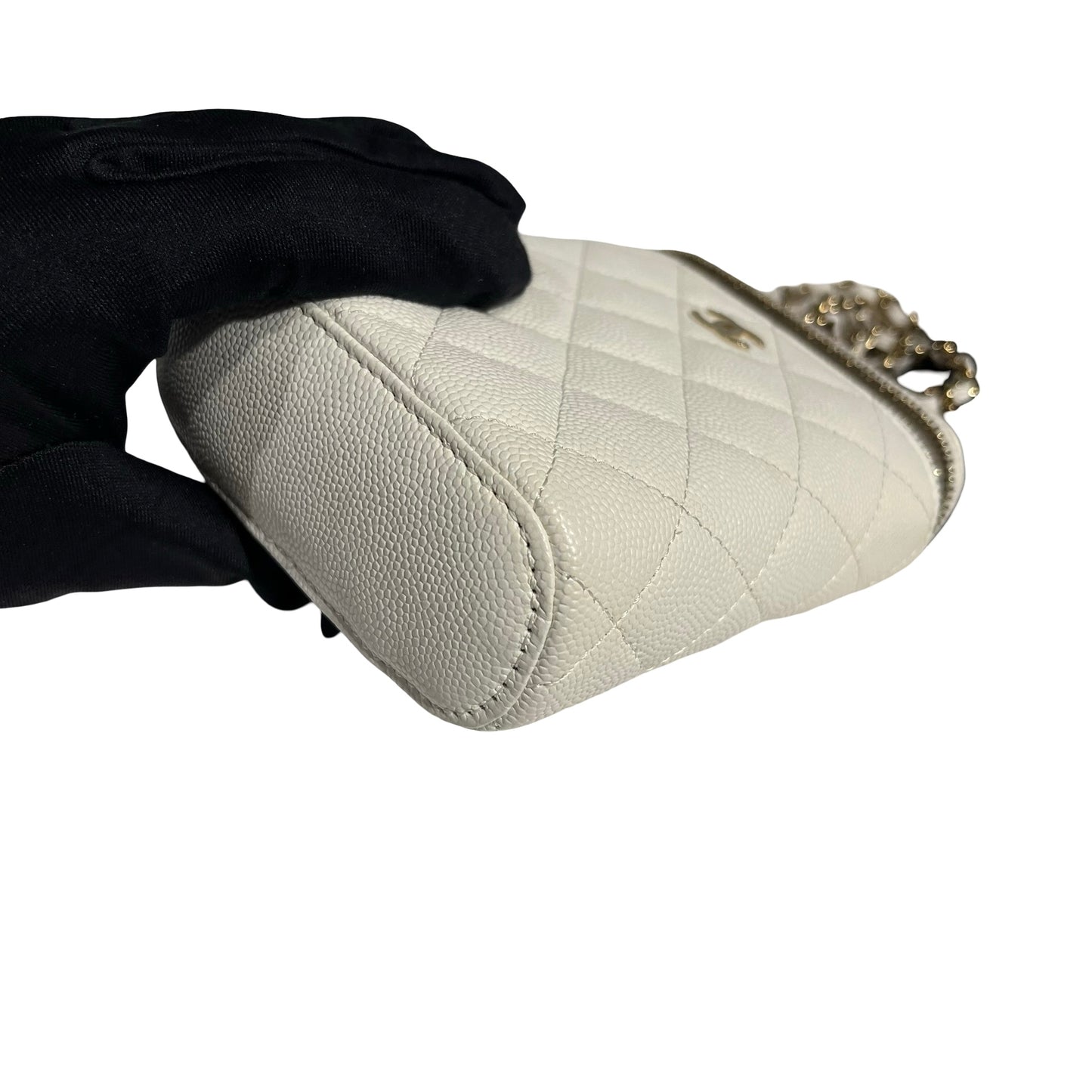 CHANEL VANITY CHAIN BAG WHITE [3001060]