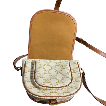 CELINE FOLCO WHITE CANVAS GHW [3000612]