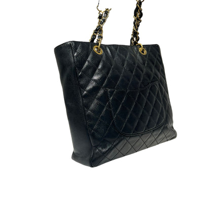 Matelasse Quilted Calfskin Chanel Caviar Tote Bag [101272]